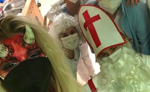 Mikuláš se svojí družinou v KHN Mikuláš se svojí družinou v KHN