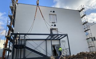 První modul je na svém místě.