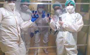 Týmům z covidového oddělení zvedl životabudič náladu.