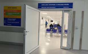 V přízemí nové budovy se nacházejí ambulance.