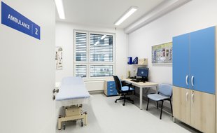 Ambulance v nové budově působí příjemným dojmem. Foto: Archiv KOMA Modular